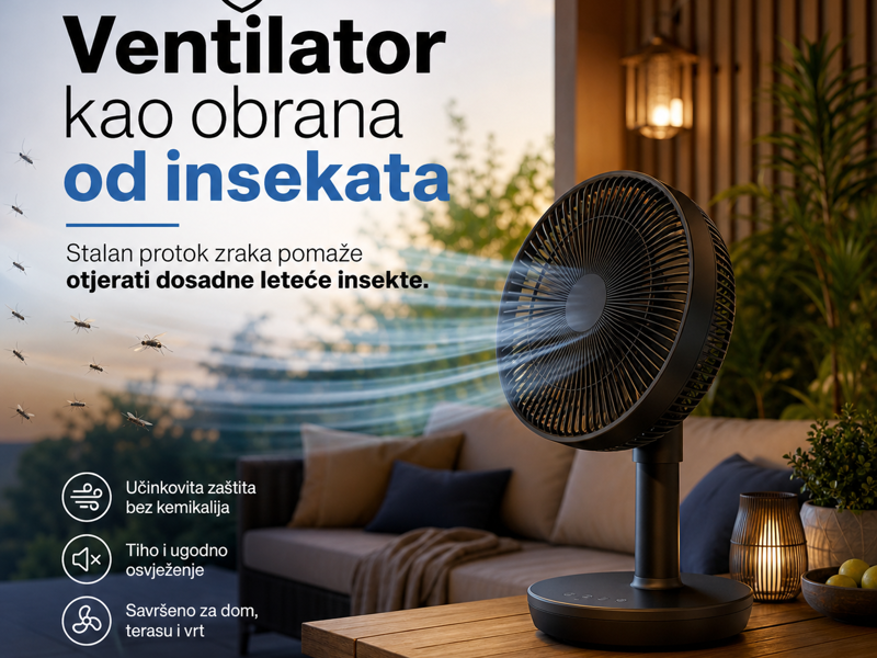 Ventilator kao obrana od insekata