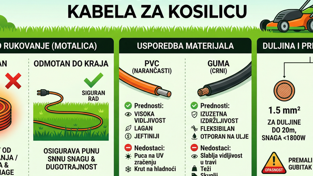 Vodič za izbor i održavanje: Sve što trebate znati o kabelu za kosilicu