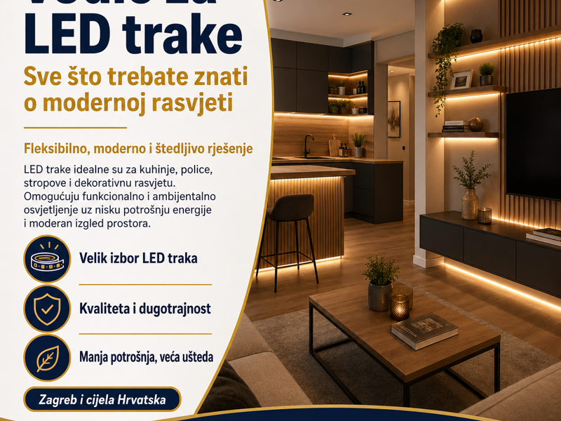 Vodič za LED trake : Sve što trebate znati o modernoj rasvjeti