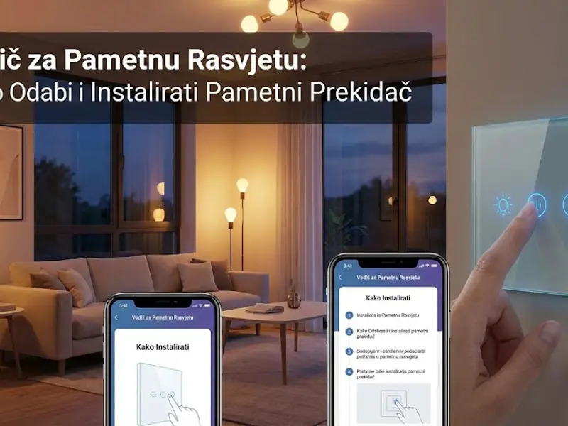Vodič za Pametnu Rasvjetu: Kako Odabrati i Instalirati Pametni Prekidač