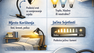 Vodič za savršenu rasvjetu: Kako odabrati lampu sa štipaljkom?