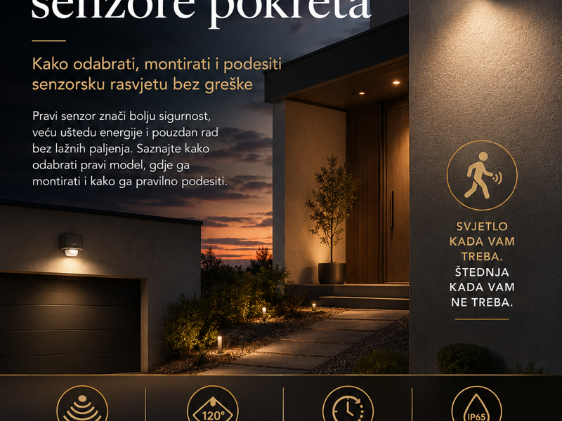 Vodič za Steinel senzore pokreta: Kako odabrati, montirati i podesiti senzorsku rasvjetu bez greške