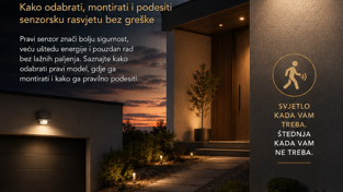 Vodič za Steinel senzore pokreta: Kako odabrati, montirati i podesiti senzorsku rasvjetu bez greške