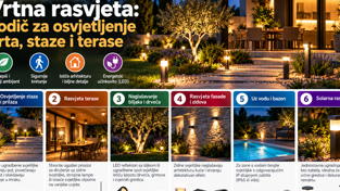 Vrtna rasvjeta: vodič za osvjetljenje vrta, staze i terase