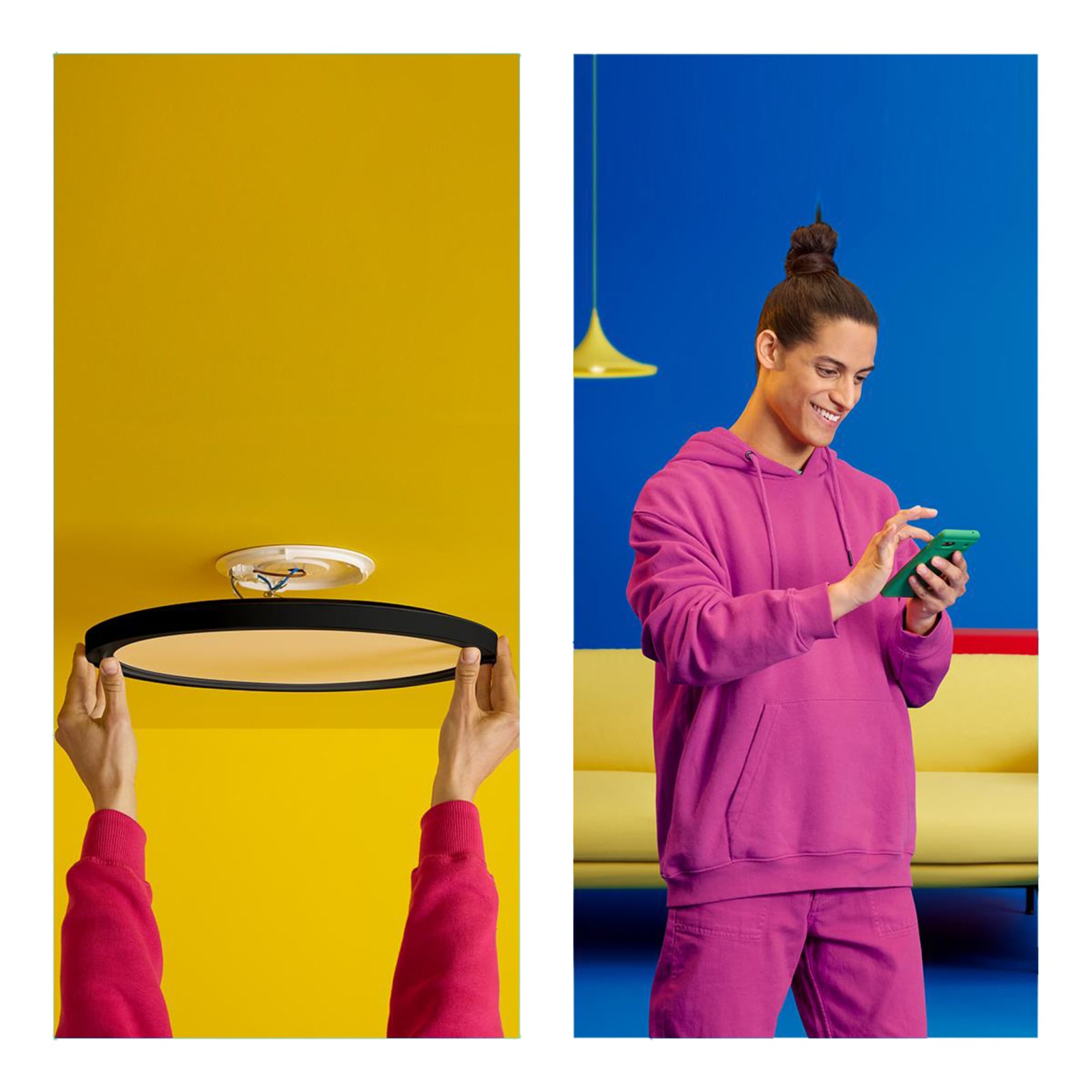 WiZ SuperSlim LED stropna svjetiljka RGBW