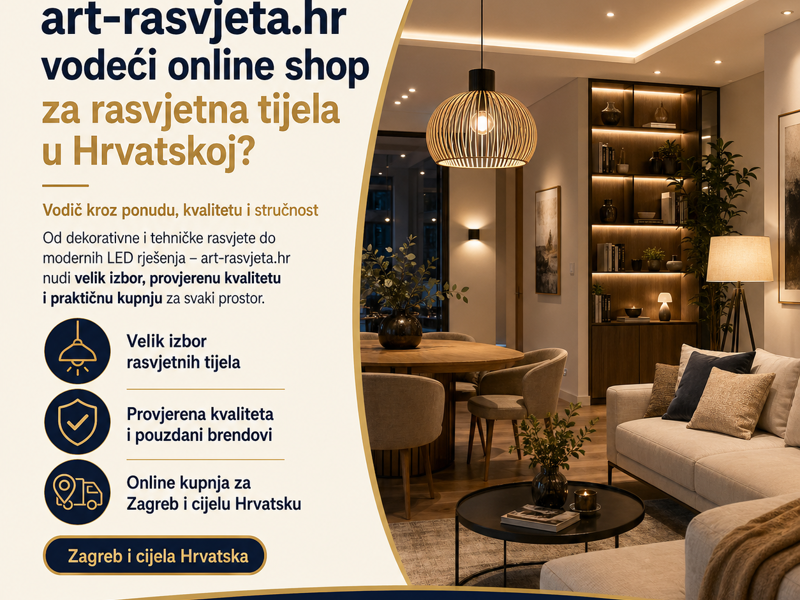 Zašto je art-rasvjeta.hr vodeći online shop za rasvjetna tijela u Hrvatskoj?