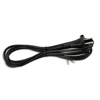 0288 Priključni kabel za električne alate 6 A 250 V ~ 3500 W, crni