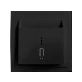 043-613 ADRIA - SKLOPKA  KARTIČNA, CRNA, 10 A, 250 V~