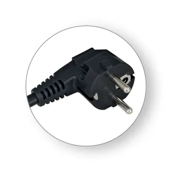 0482-PRIKLJUČNI KABEL  10 A 250 V ~ 2200 W, crni