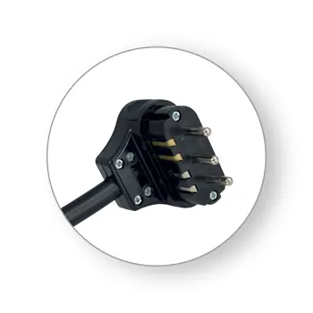 0719 Priključni kabel trofazni 16 A 400 V ~ 10000 W, crni