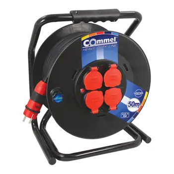 200-364 Kabelska motalica na PVC bubnju 300 mm, monofazna, 16 A 230 V ~ 3500 W I