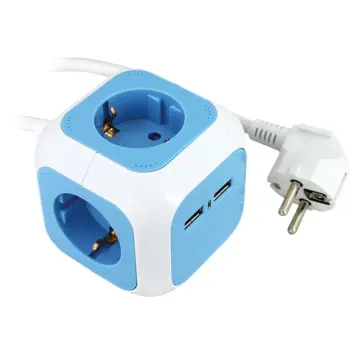 234-161 RAZDJELNIK ŠUKO USB 4/2XUSB 1,4m