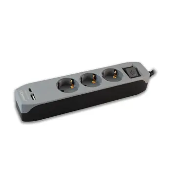234-416 UTIČNICA 3-STRUKA L=3 M SA SKLOPKOM + USB A+C