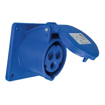 282-311 Industrijska utičnica s poklopcem standard IEC 309 16 A 250 V ~ 3P IP44,