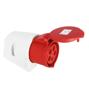 282-504 Industrijska utičnica s poklopcem standard IEC 309 32 A 400 V ~ 5P IP44,
