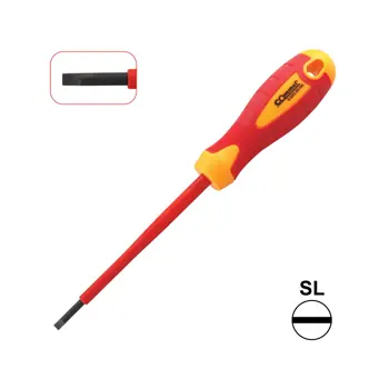 370-203 VDE ODVIJAČ RAVNI SL 3.5X100MM, IZOLIRAN 1000 V