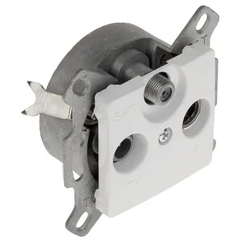 773635 TV/RD/SAT UTIČNICA ZVIJEZDA MEH. 4-2150MHz CARIVA BIJELA