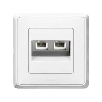 773639 TELEFONSKA 2xR11 PRIKLJUČNICA CARIVA BIJELA