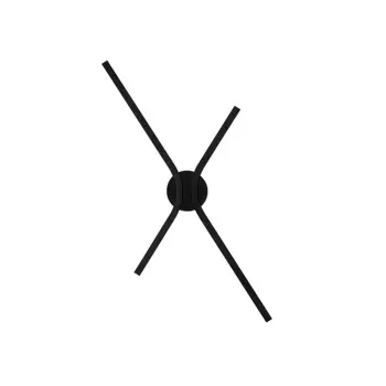 AKRO ZIDNA SVJETILJKA CRNA LED 16W 719lm 2700-3000-4000K IP20