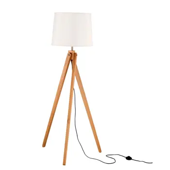 ALMA STAJAĆA LAMPA  E27 /IP20/DRVO-BIJELA
