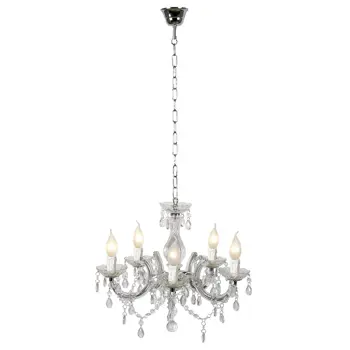 ARABESQU Chandelier Transp fi 45 5xE14 40W Acryli