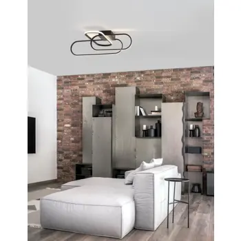 ARTE PLAFONSKA SVJETILJKA LED 41W/3000K/3307lm/DIMM/IP20/CRNA