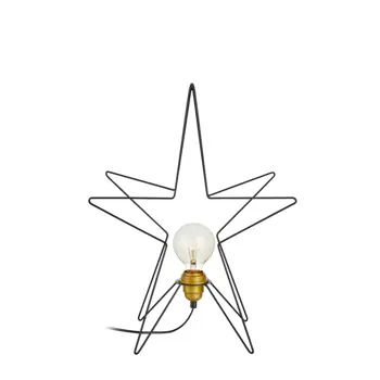 ASTERIX 3DSTOLNA LAMPA ZVIJEZDA CRNA 1x5W/E27/2,5m