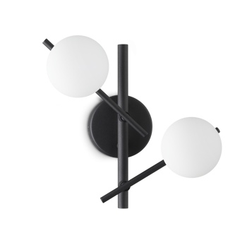 ATLAS AP2 CRNA ZIDNA SVJETILJKA G9 2X4W IP20