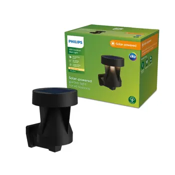 Avery VANJSKA SOLARNA ZIDNA SVJETILJKA 1.8W 2700K CRNA