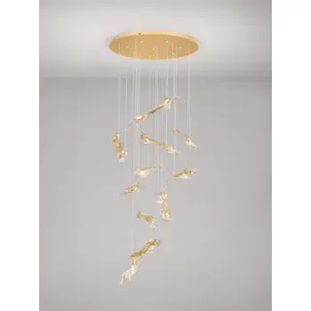 AVESA Visilica Triac dimabilna LED 69 W 3000K Zlatna