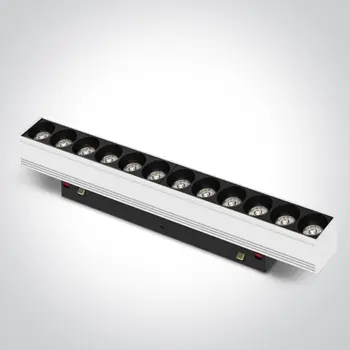 BIJELA LINEARNA REFLEKTORSKA SVJETILJKA ZA MAGENTSKU ŠINU 12W CCT 48V MINI/MIDI