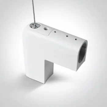 BIJELI Plug & Play KUT ZA PRIJELAZ SA STROPA NA ZID ZA ŠINE IP20