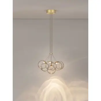 BLAZIK LED LUSTER ZLATNA/STAKLO 28W IP20 3000K TRIAC PRIGUŠLJIVA