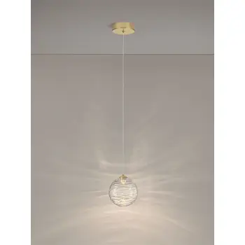 BLAZIK LED VISILICA ZLATNA/STAKLO 5W IP20 3000K