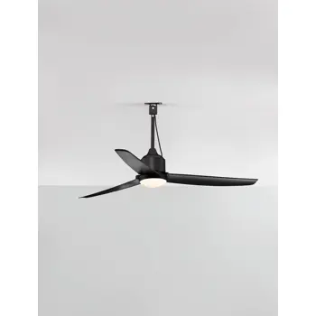 BLOWY VANJSKI CRNI VENTILATOR S PRIGUŠIVOM LED SVJETILJKOM CCT IP54 35+17W