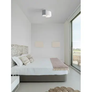 BRYSON PLAFONSKA SVJETILJKA E27  IP20/BIJELA & CRNA & SIVA