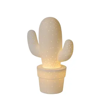 CACTUS STOLNA LAMPA BIJELA 1xE14 25W Cerami