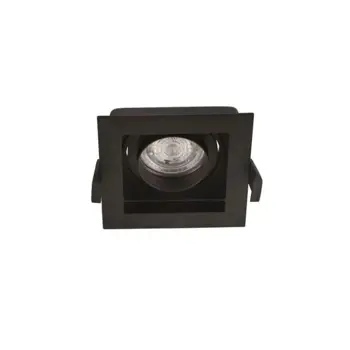 CEDI UGRADBENA SVJETILJKA GU10 CRNA GU10 1x10 Watt IP20 220-240 Volt