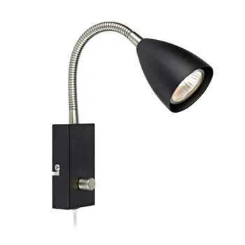CIRO ZIDNA SVJETILJKA CRNA/ČELIK GU10