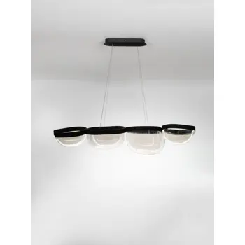 CLAIR LED LUSTER CRNI/STAKLO 43W IP20 3500K