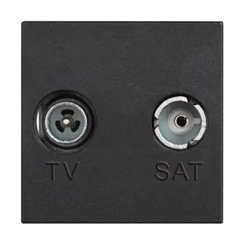 CLASSIA TV/RD UTIČNICA RF-M/RF-Ž/14dB/75OHM PROLAZNA 2M CRNA