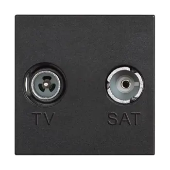 CLASSIA TV/RD UTIČNICA RF-M/RF-Ž/75OHM ZVIJEZDA 2M CRNA
