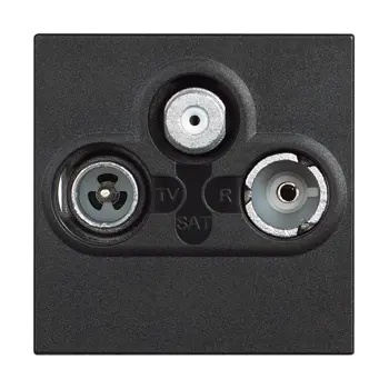 CLASSIA TV/RD/SAT UTIČNICA RF-M/RF-Ž/F ZVIJEZDA 2M CRNA