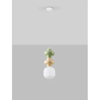 CLIO VISILICA LED E14/5W/ZELENA & ŽUTA & BIJELA