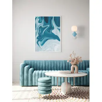 CLIO ZIDNA LAMPA LED E14/5W/PLAVA & BIJELA