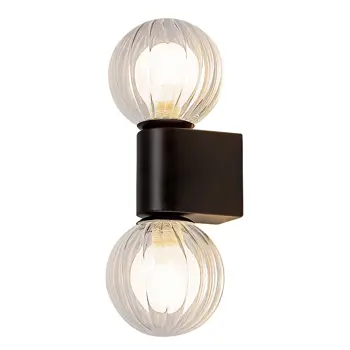 COLZAR KUPAONSKA SVJETILJKA  G9 2x MAX 3,5W/MAT CRNA/IP44