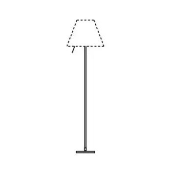 COSTANZA D13tif STAJAĆA LAMPA ALUMINIJ BEZ SJENILA E27