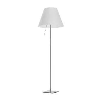 COSTANZA D13tif STAJAĆA LAMPA ALUMINIJ S BIJELIM SJENILOM E27