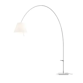 COSTANZA LADY D13E d.  STAJAĆA SVJETILJKA E27 ALU. PRIGUŠIVA S BIJELIM SJENILOM