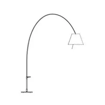 COSTANZA LADY D13E d.  STAJAĆA SVJETILJKA E27 ALUMINIJ PRIGUŠIVA BEZ SJENILA